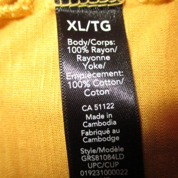 Yellow/Gold Empire Top with billowy sleaves - Picture 8 of 8